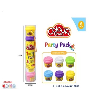 صلصال ألوان 6 ألوان