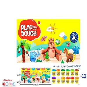 صلصال ألوان 12 لون