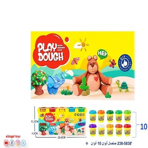 صلصال ألوان 10 ألوان