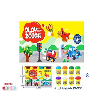 صلصال ألوان 8 ألوان