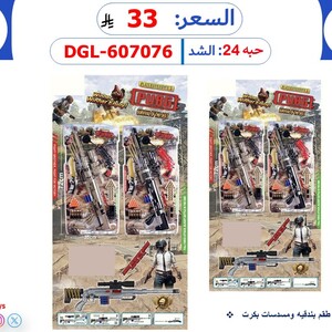 A Set of Rifles and Pistols with Small Balls