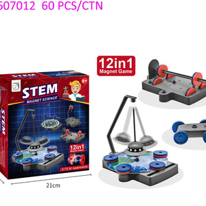 Magnetic building block set game