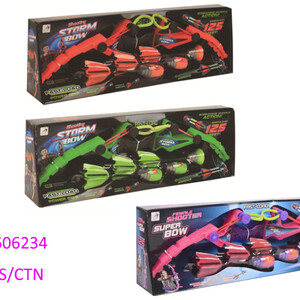 Bow and arrow game with a box