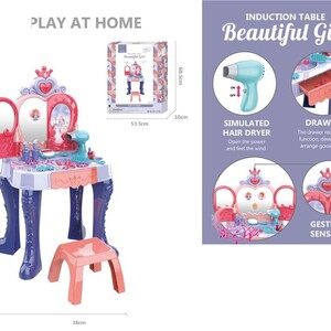 Girls' dressing table with chair 132-661